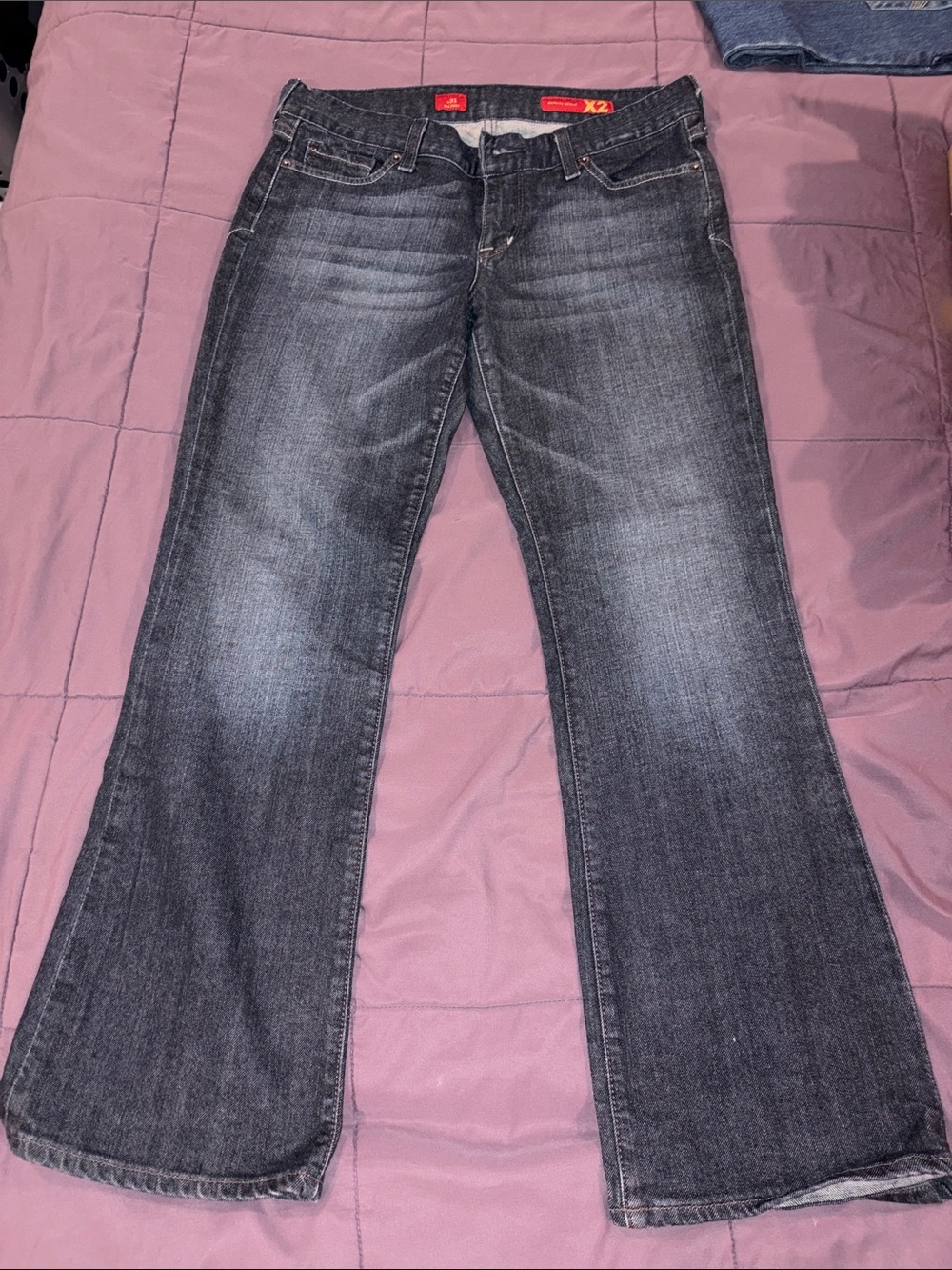 Express Women's Dark Wash Bootcut Jeans Size 8P